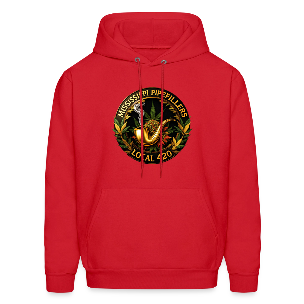 MISSISSIPPI PIPEFILLERS LOCAL 420 Men's Hoodie - red
