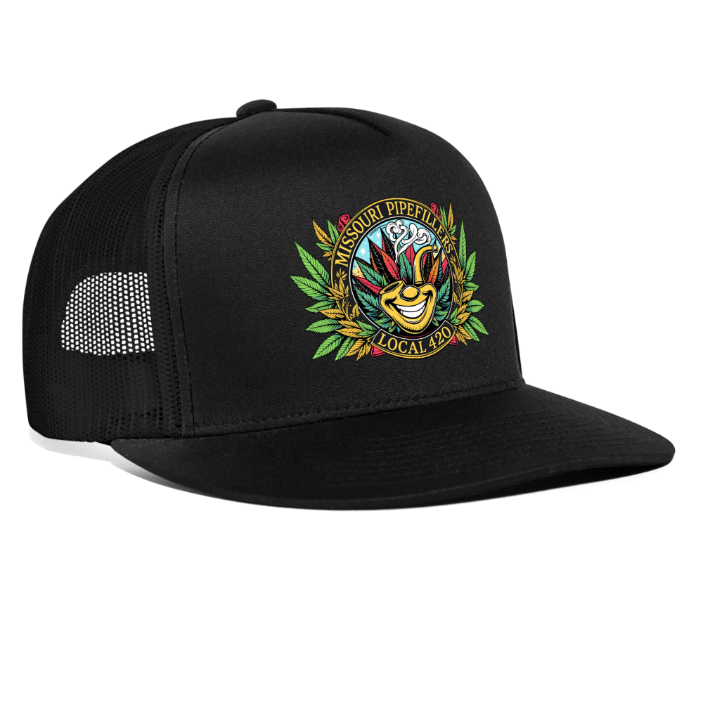 MISSOURI PIPEFILLERS LOCAL 420 Trucker Hat - black/black