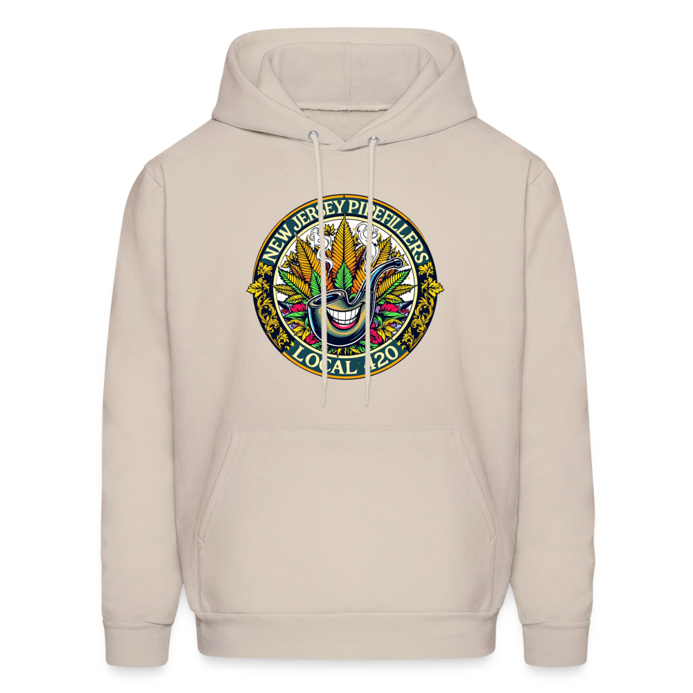NEW JERSEY PIPEFILLERS LOCAL 420 F/B DESIGN Men's Hoodie - Sand