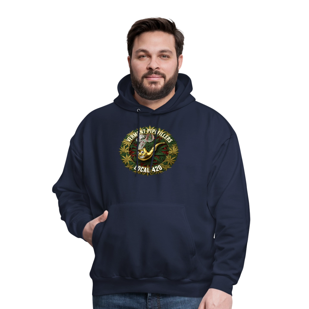VERMONT PIPEFILLERS LOCAL 420 Men's Hoodie - navy