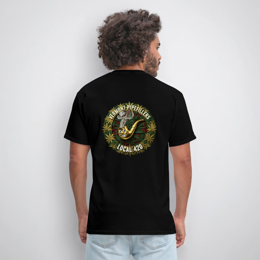 VERMONT PIPEFILLERS LOCAL 420 Men's T-Shirt - black