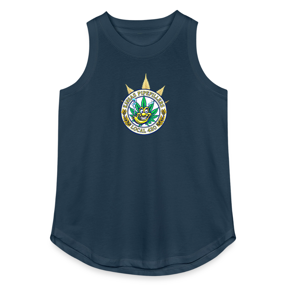 INDIANA PIPEFILLERS LOCAL 420 Women's Relaxed Tank Top - denim