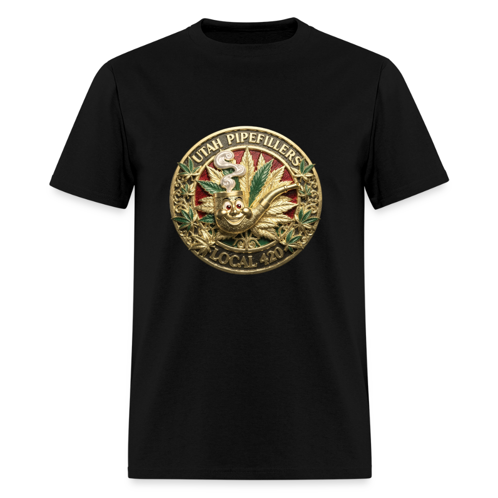 UTAH PIPEFILLERS LOCAL 420 Men's T-Shirt - black