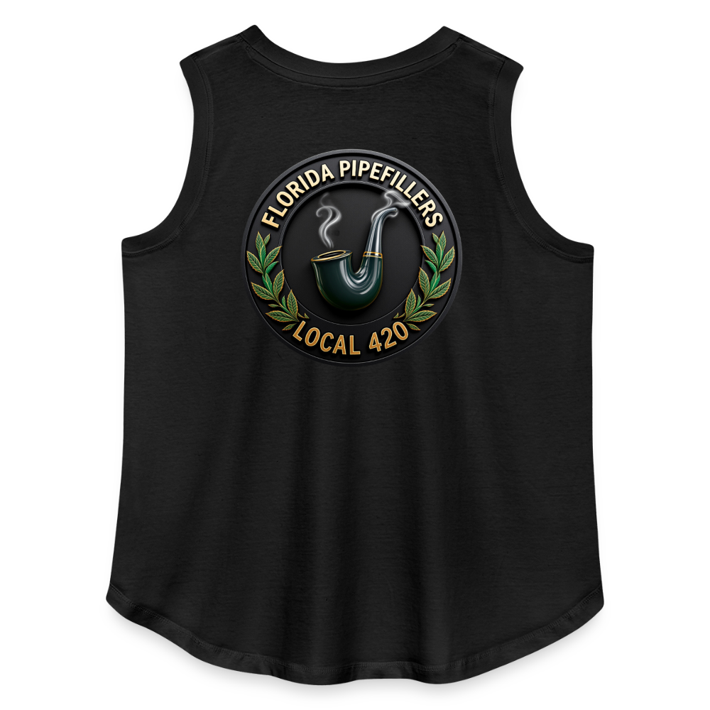 FLORIDA PIPEFILLERS LOCAL 420 F/B DESIGN Women's Curvy Relaxed Tank Top - black