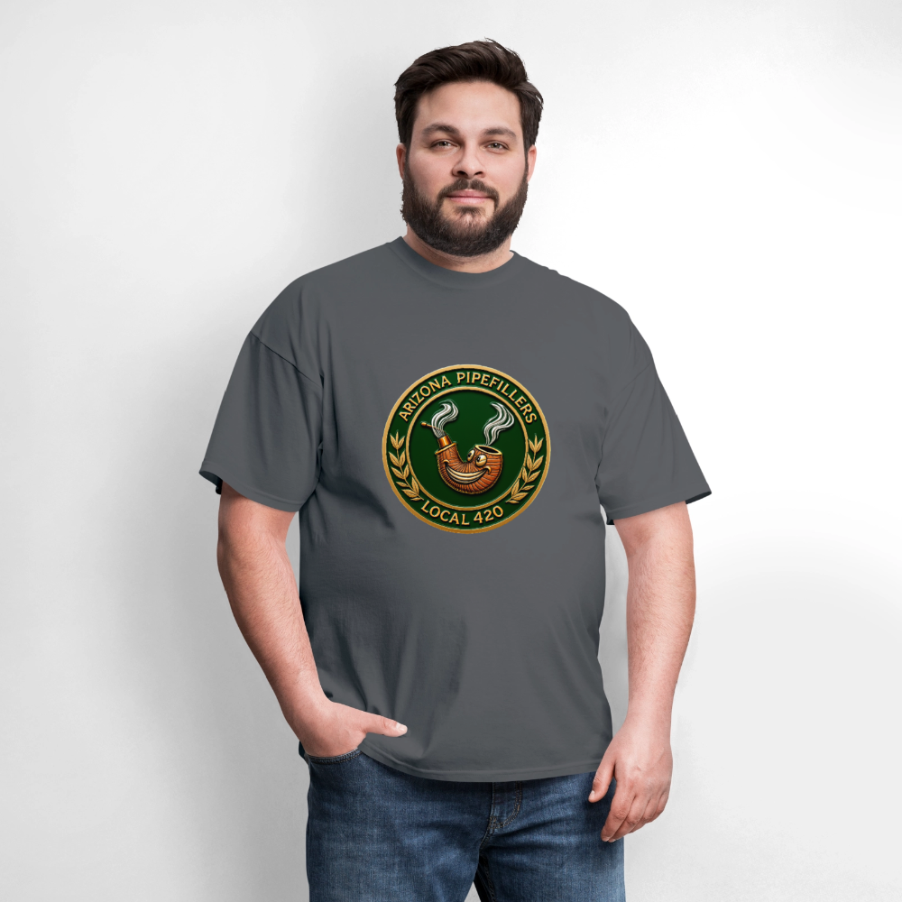 ARIZONIA PIPEFILLERS LOCAL 420 Men's T-Shirt - charcoal