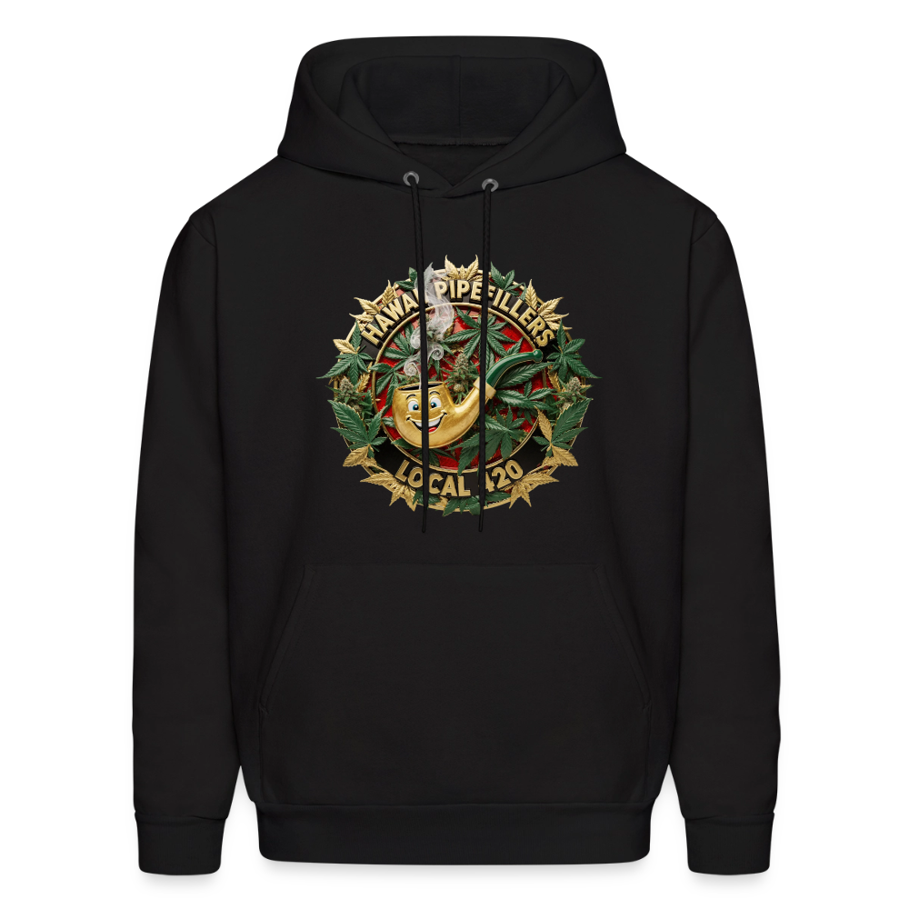 HAWAII PIPEFILLERS LOCAL 420 F/B DESIGN Men's Hoodie - black