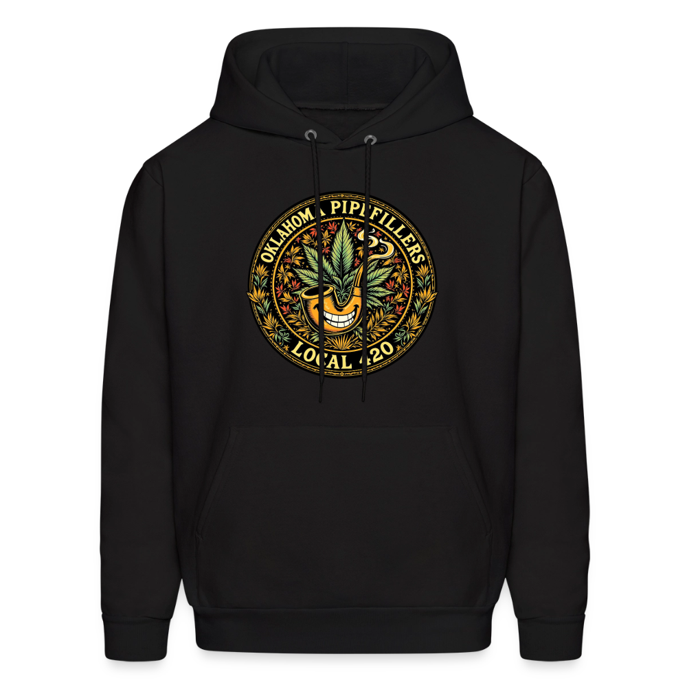 OKLAHOMA PIPEFILLERS LOCAL 420  F/B DESIGNS Men's Hoodie - black