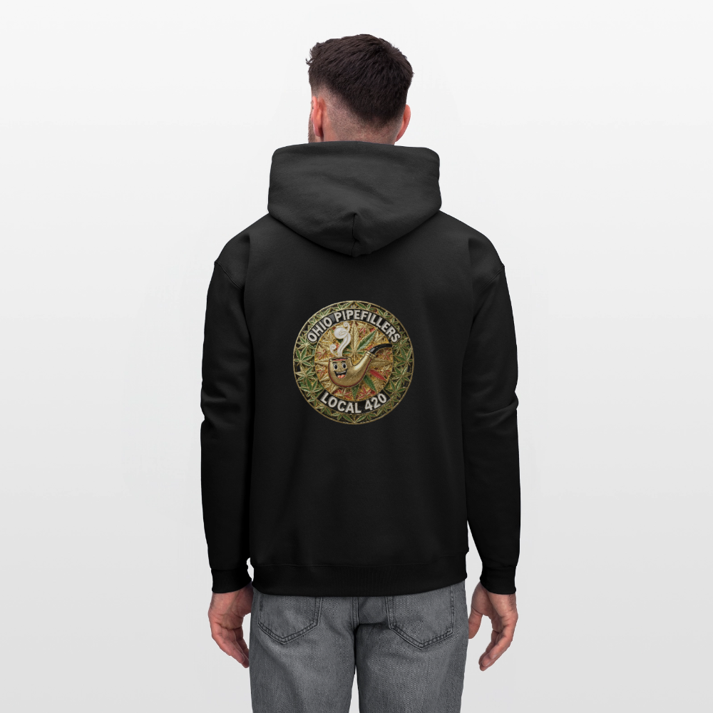 OHIO PIPEFILLERS LOCAL 420  F/B DESIGNS Men's Hoodie - black