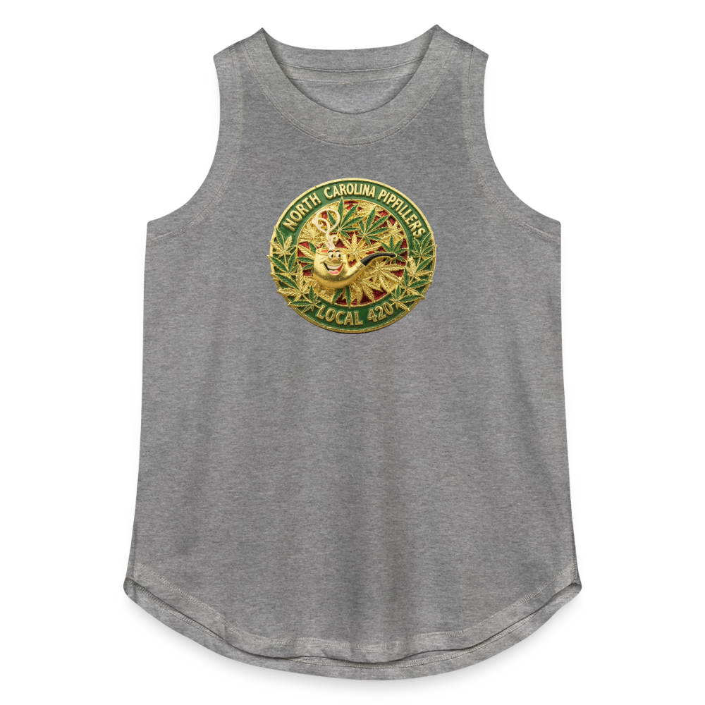 NORTH CAROLINIA PIPEFILLERS LOCAL 420 Women's Relaxed Tank Top - granite heather 