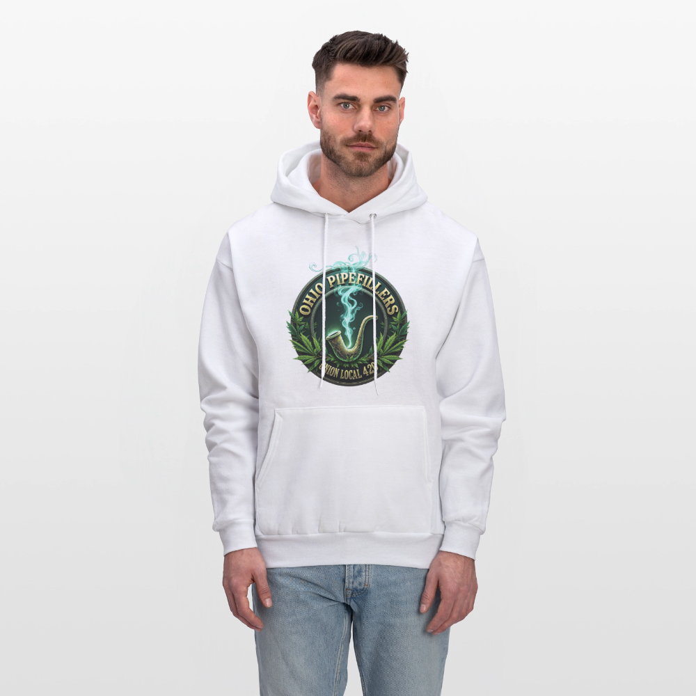 OHIO PIPEFILLERS UNION LOCAL 420 F/B DESIGNS Men's Hoodie - white
