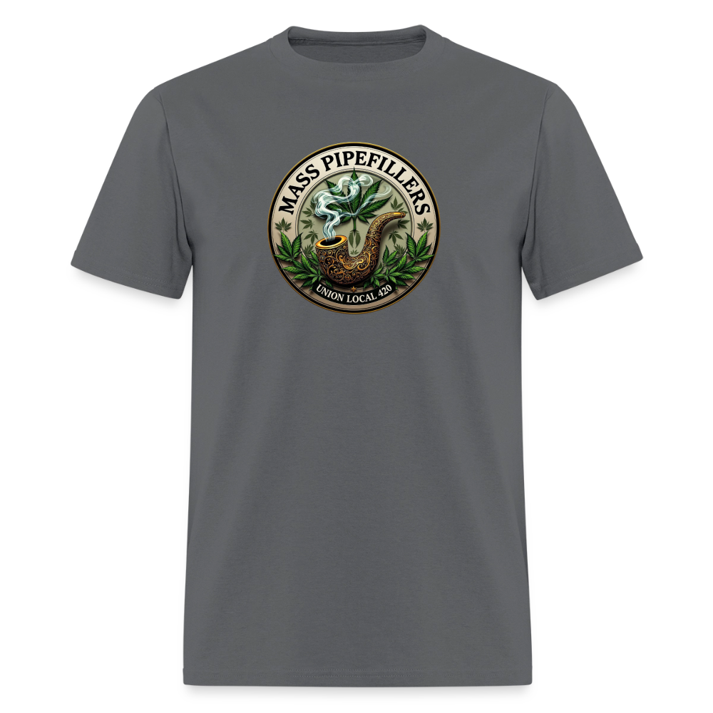 MASS PIPEFILLERS LOCAL 420 Men's T-Shirt - charcoal