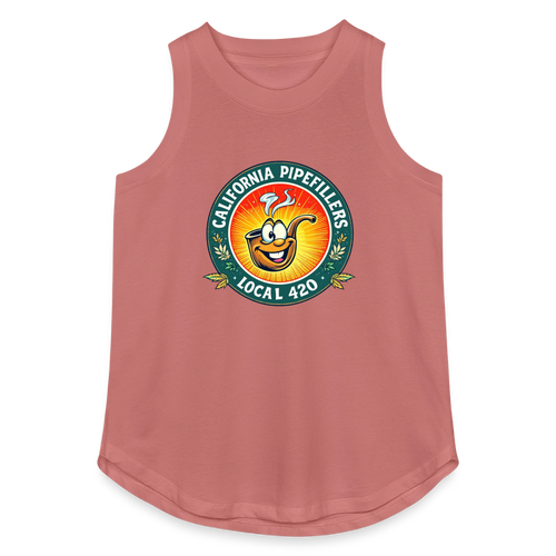 CALIFORNIA PIPEFILLERS LOCAL 420 Women's Relaxed Tank Top - mauve