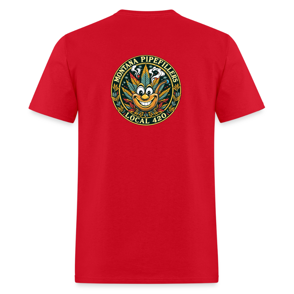 MONTANA PIPEFILLERS LOCAL 420 F/B DESIGN Men's T-Shirt - red