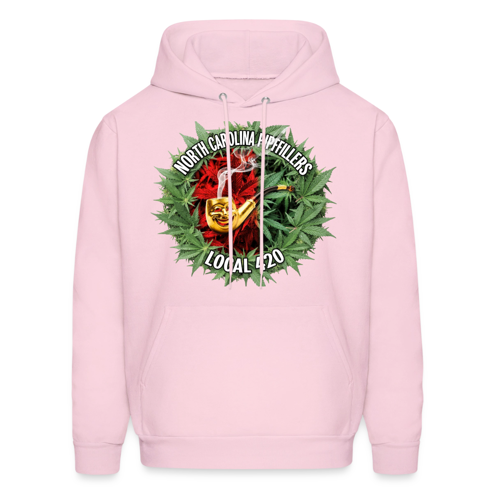 NORTH CAROLINA  PIPEFILLERS LOCAL 420 Men's Hoodie - pale pink