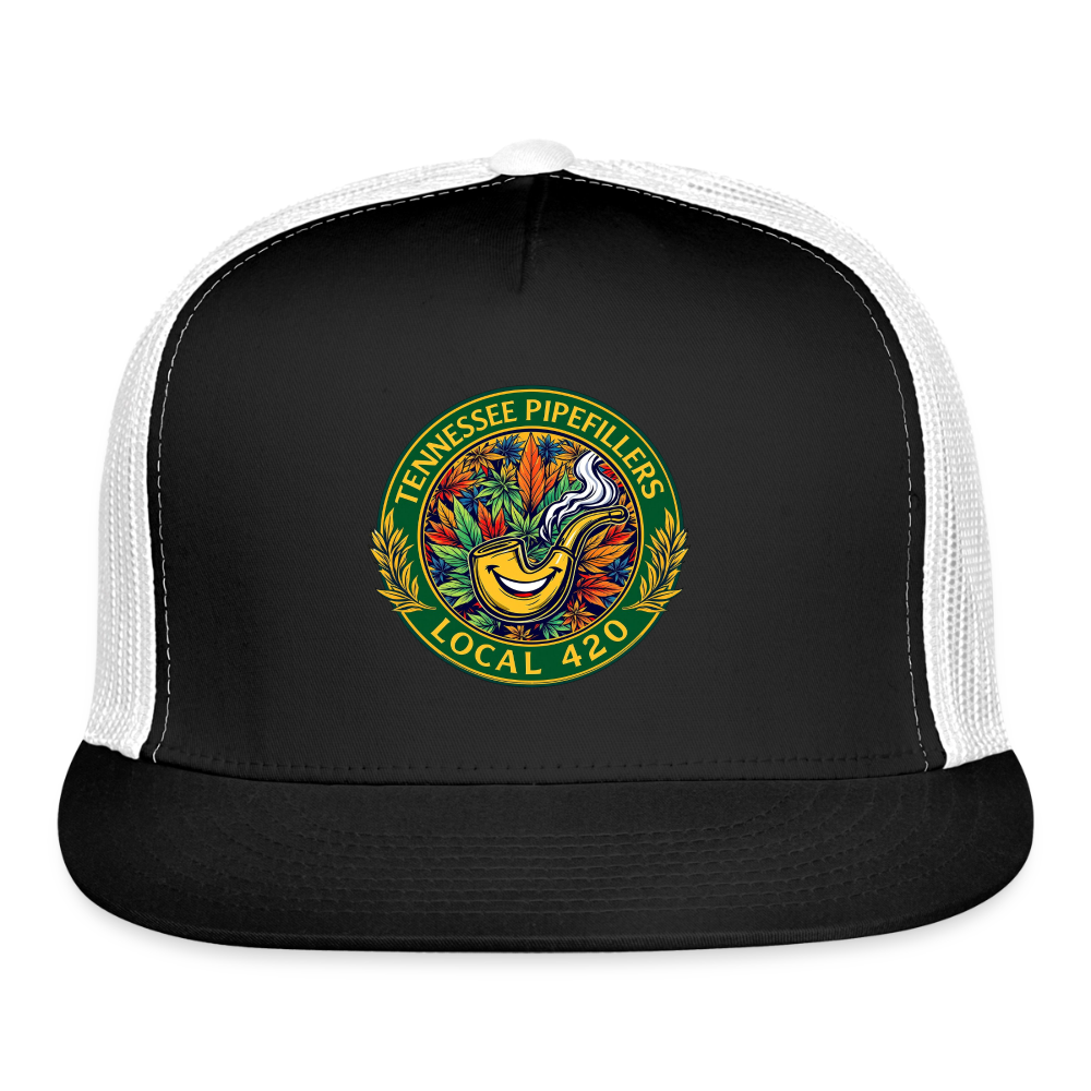 TENNESSEE PIPEFILLERS LOCAL 420  Trucker Hat - black/white