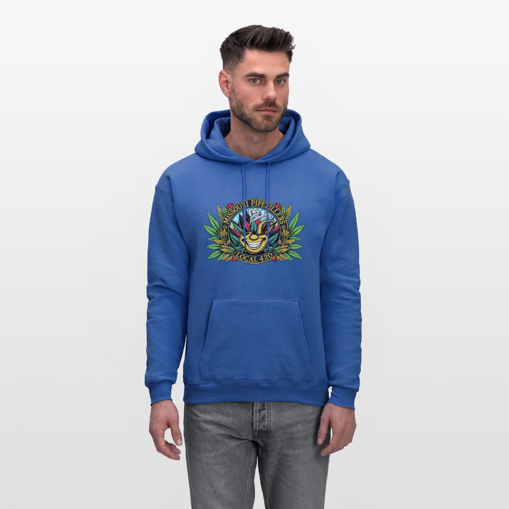 MISSOURI PIPEFILLERS LOCAL 420 Dog Bandana Men's Hoodie - royal blue