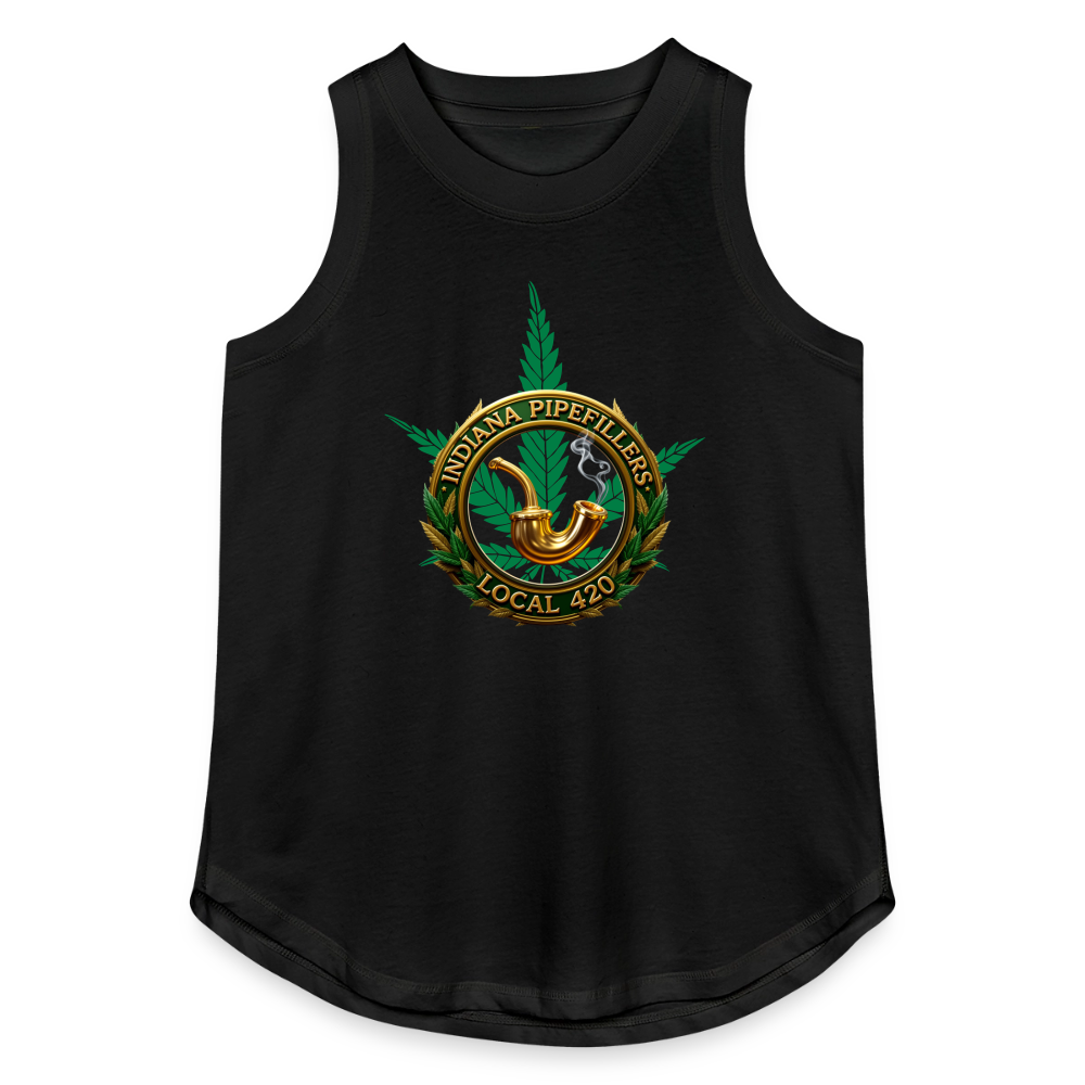 INDIANA PIPEFILLERS LOCAL 420 Women's Relaxed Tank Top - black
