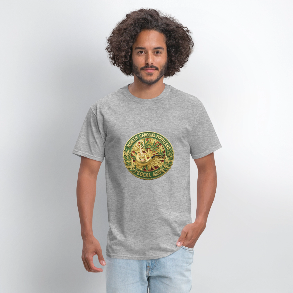 NORTH CAROLINA  PIPEFILLERS LOCAL 420 Men's T-Shirt - heather gray