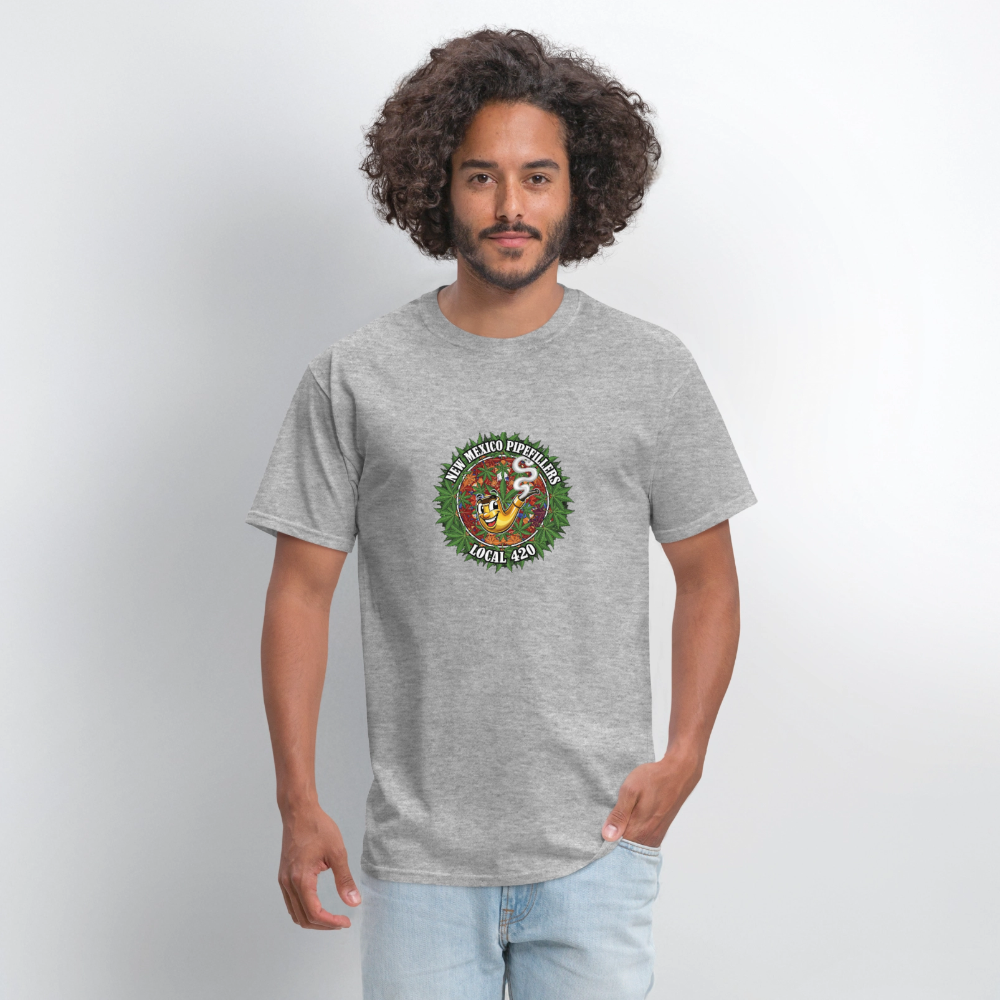 NEW MEXICO PIPEFILLERS LOCAL 420 MEN'S T-Shirt - heather gray