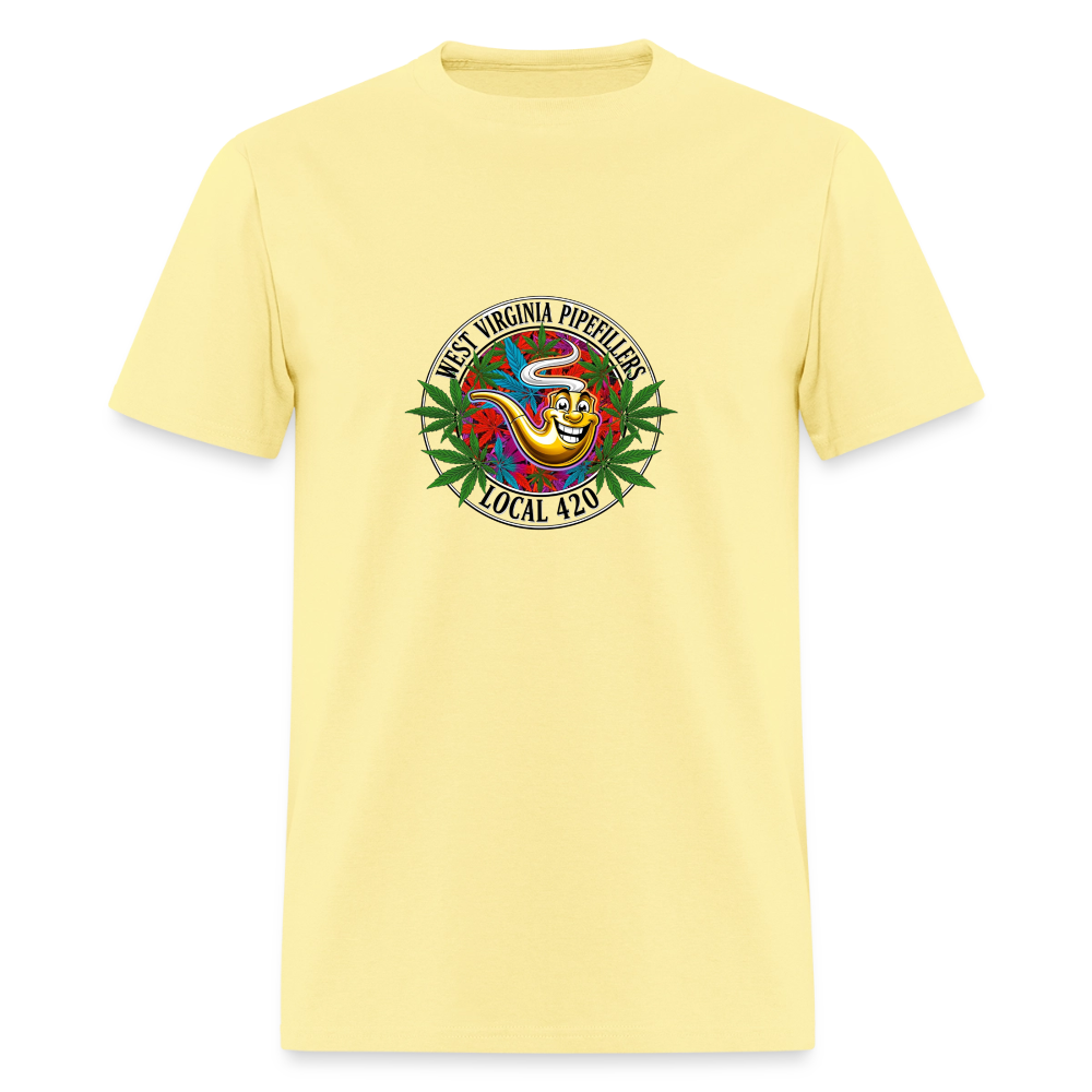 WEST VIRGINIA PIPEFILLERS LOCAL 420 Men's T-Shirt - cornsilk