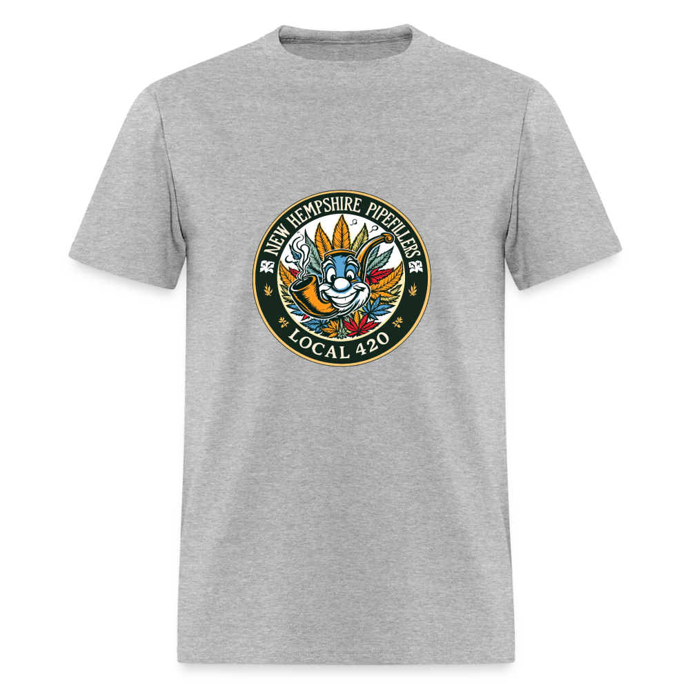 NEW HEMPSHIRE PIPEFILLERS LOCAL 420 Men's T-Shirt - heather gray