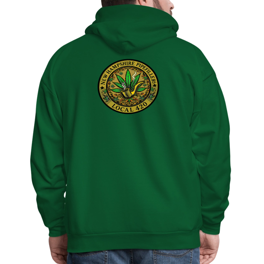 NEW HAMSHIRE PIPEFILLERS LOCAL 420 Men's Hoodie - forest green