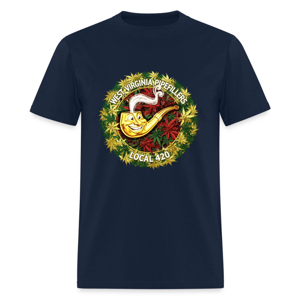 WEST VIRGINIA PIPIEFILLERS LOCAL 420 Men's T-Shirt - navy