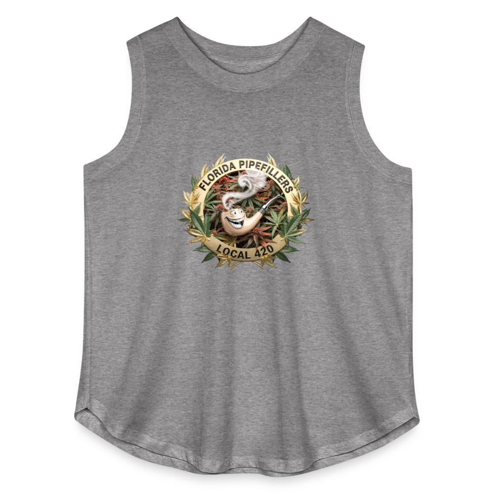 FLORIDA PIPEFILLERS LOCAL 420 Women's Curvy Relaxed Tank Top - granite heather 