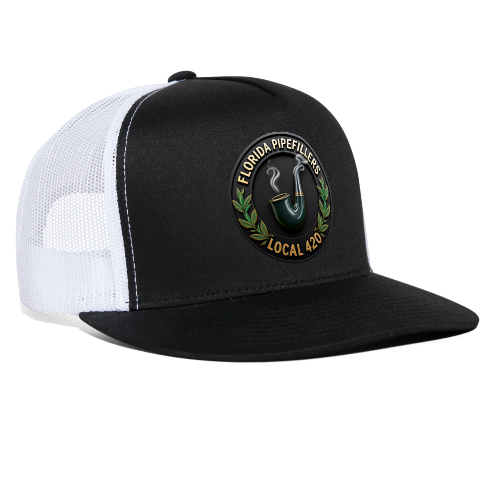 FLORIDA PIPEFILLERS LOCAL 420 Trucker Hat - black/white