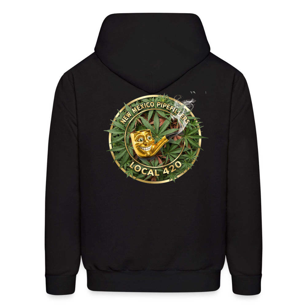 NEW MEXICO PIPEFILLERS LOCAL 420 Men's Hoodie - black