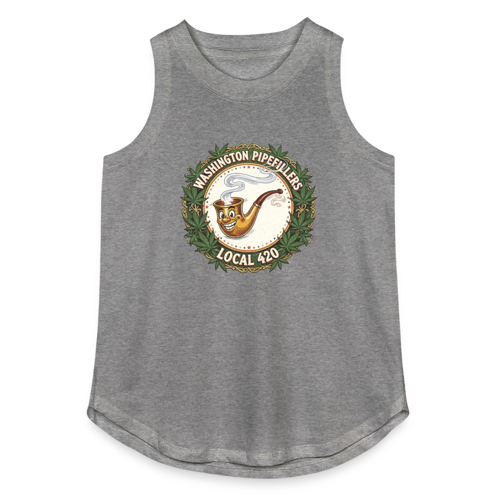 WASHINGTON PIPEFILLERS LOCAL 420 Women's Relaxed Tank Top - granite heather 