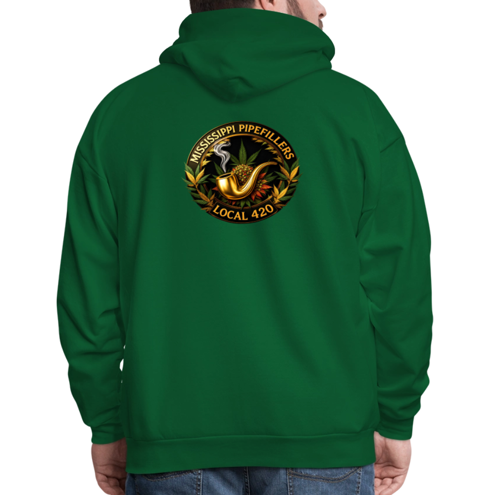 MISSISSIPPI PIPEFILLERS LOCAL 420 Men's Hoodie - forest green