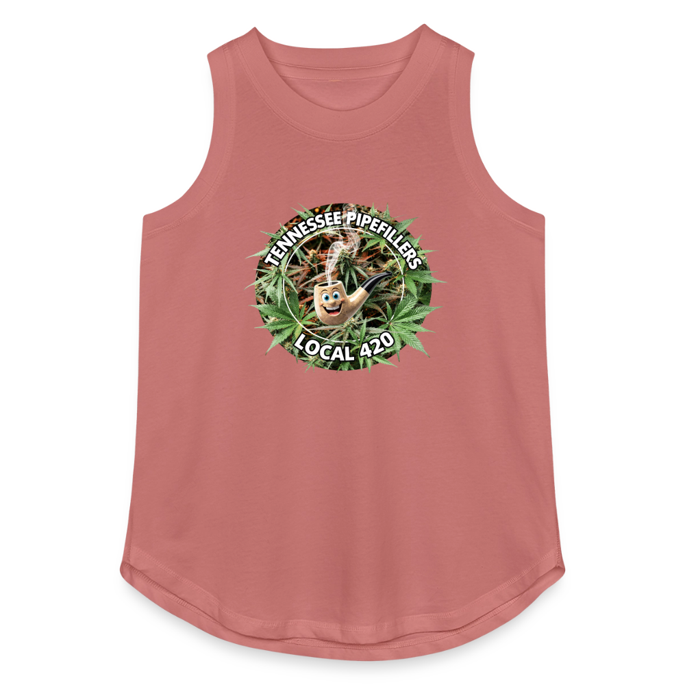 TENNESSEE PIPEFILLERS LOCAL 420 Women's Relaxed Tank Top - mauve