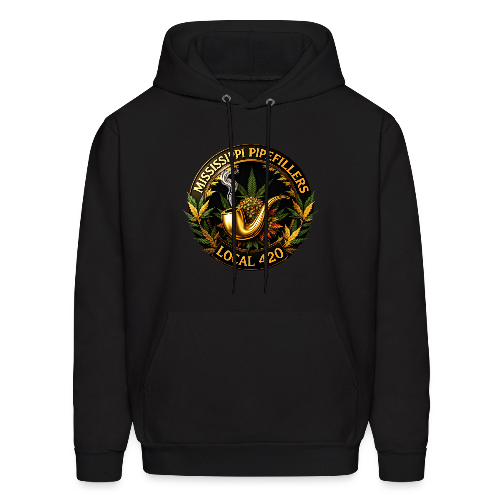MISSISSIPPI PIPEFILLERS LOCAL 420 Men's Hoodie - black