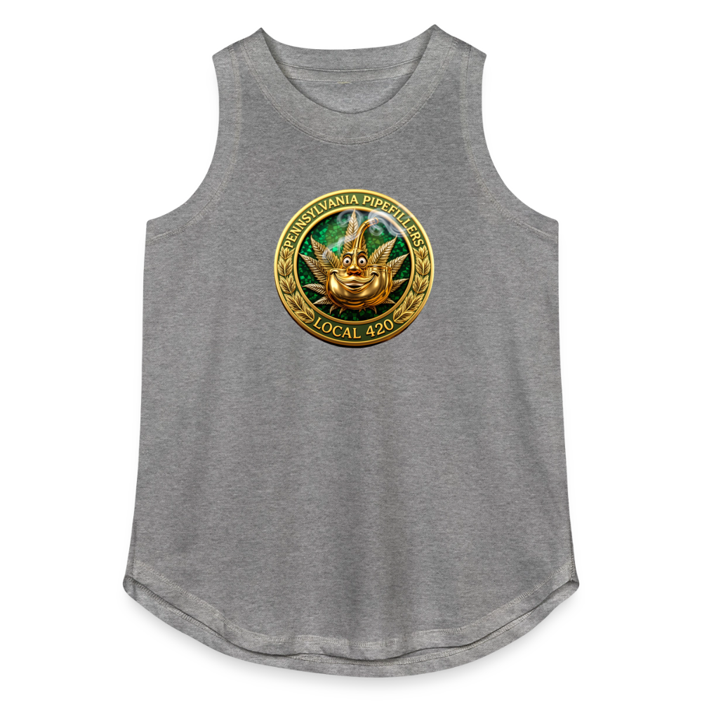 PENNSYLVANIA PIPEFILLERS LOCAL 420 Women's Relaxed Tank Top - granite heather 