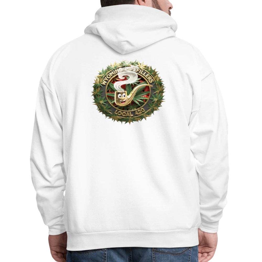 WYOMING PIPEFILLERS LOCAL 420 F/B DESIGN Men's Hoodie - white