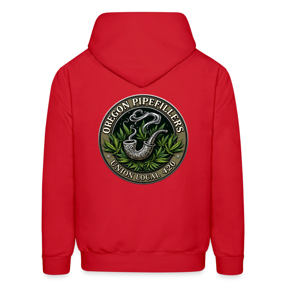 OREGON PIPEFILLERS UNION LOCAL 420 Men's Hoodie - red