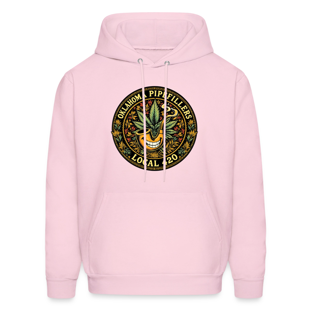 OKLAHOMA PIPEFILLERS LOCAL 420  F/B DESIGNS Men's Hoodie - pale pink