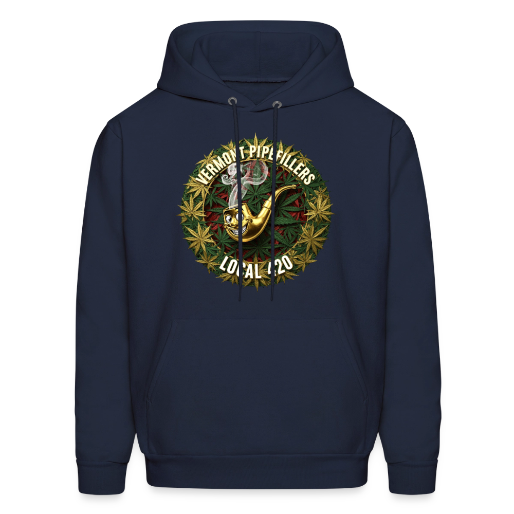 VERMONT PIPEFILLERS LOCAL 420 Men's Hoodie - navy