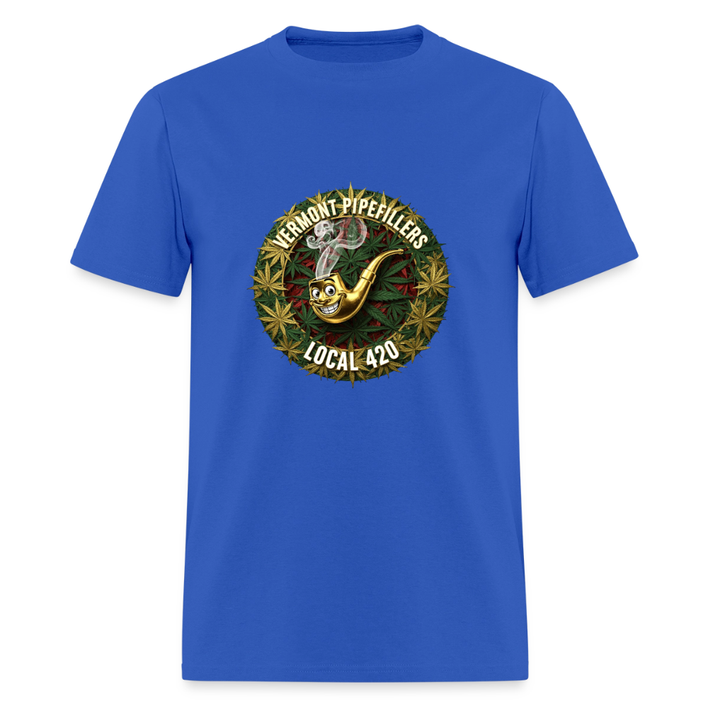 VERMONT PIPEFILLERS LOCAL 420 Men's T-Shirt - royal blue