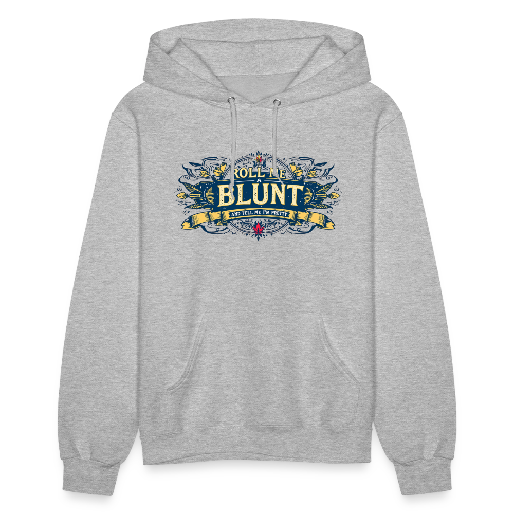 ROLL ME A BLUNT Women's Hoodie - heather gray
