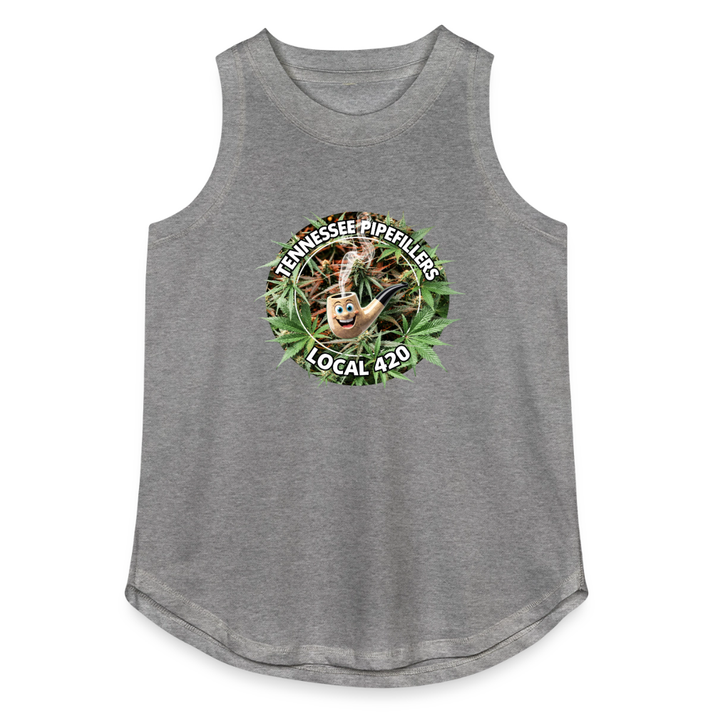 TENNESSEE PIPEFILLERS LOCAL 420 Women's Relaxed Tank Top - granite heather 