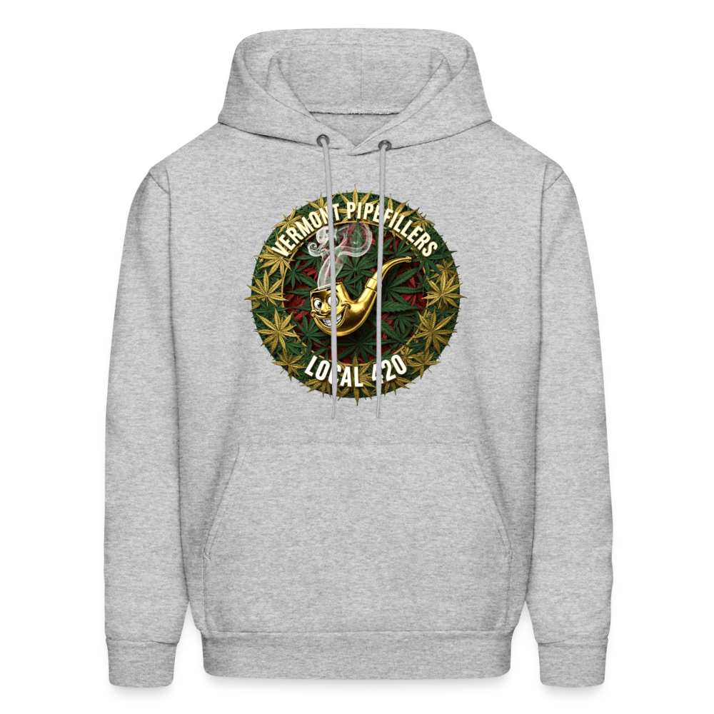 VERMONT PIPEFILLERS LOCAL 420 Men's Hoodie - heather gray