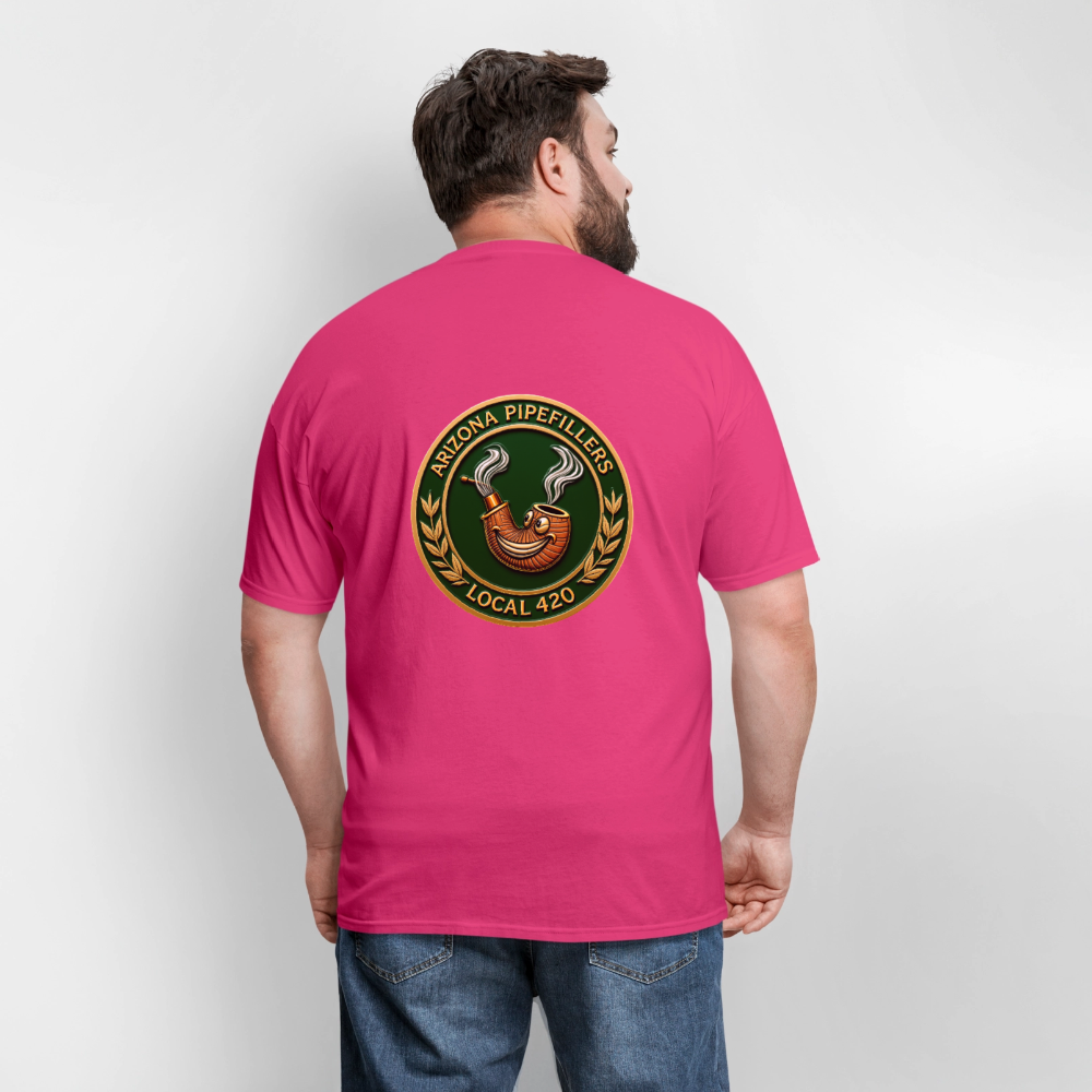 ARIZONIA PIPEFILLERS LOCAL 420 F/B DESIGN Men's T-Shirt - fuchsia