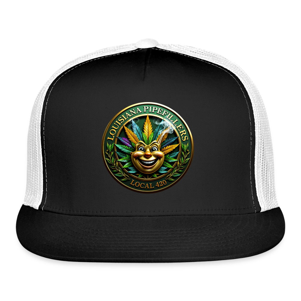 LOUISIANA PIPEFILLERS LOCAL 420 Trucker Hat - black/white
