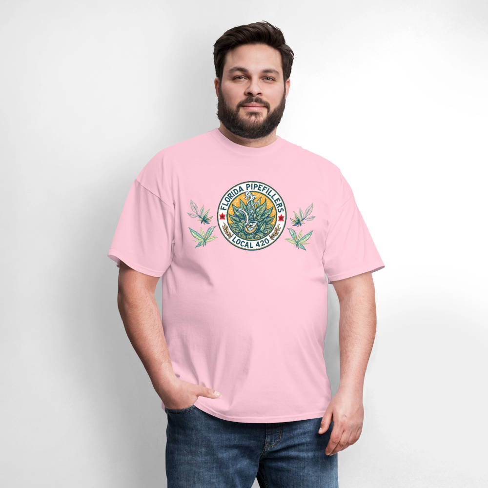 FLORIDA PIPEFILLERS LOCAL 420 F/B DESIGN Men's T-Shirt - pink