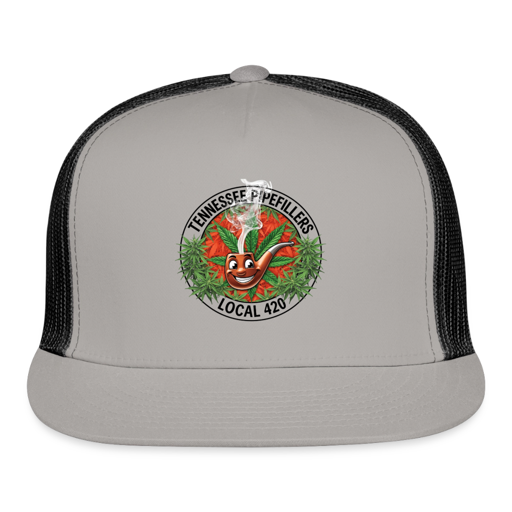 TENNESSEE PIPEFILLERS LOCAL 420 Trucker Hat - gray/black