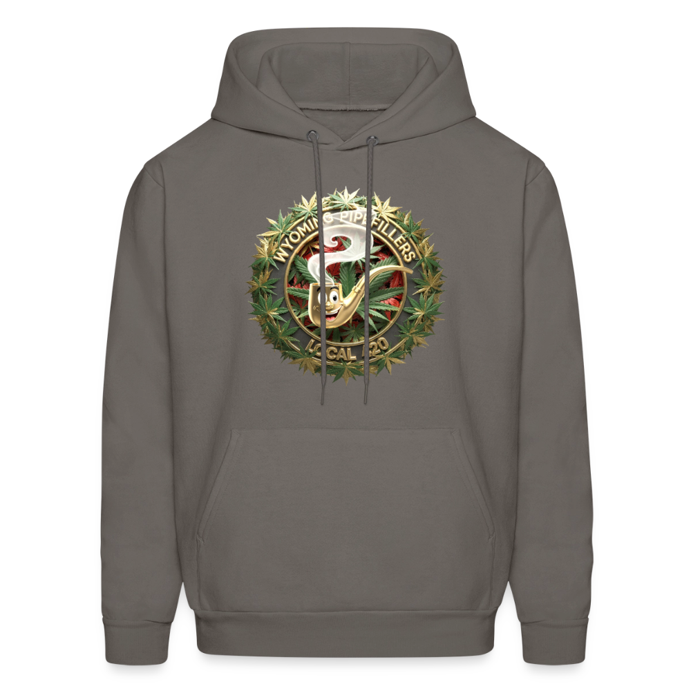 WYOMING PIPEFILLERS LOCAL 420 Men's Hoodie - asphalt gray