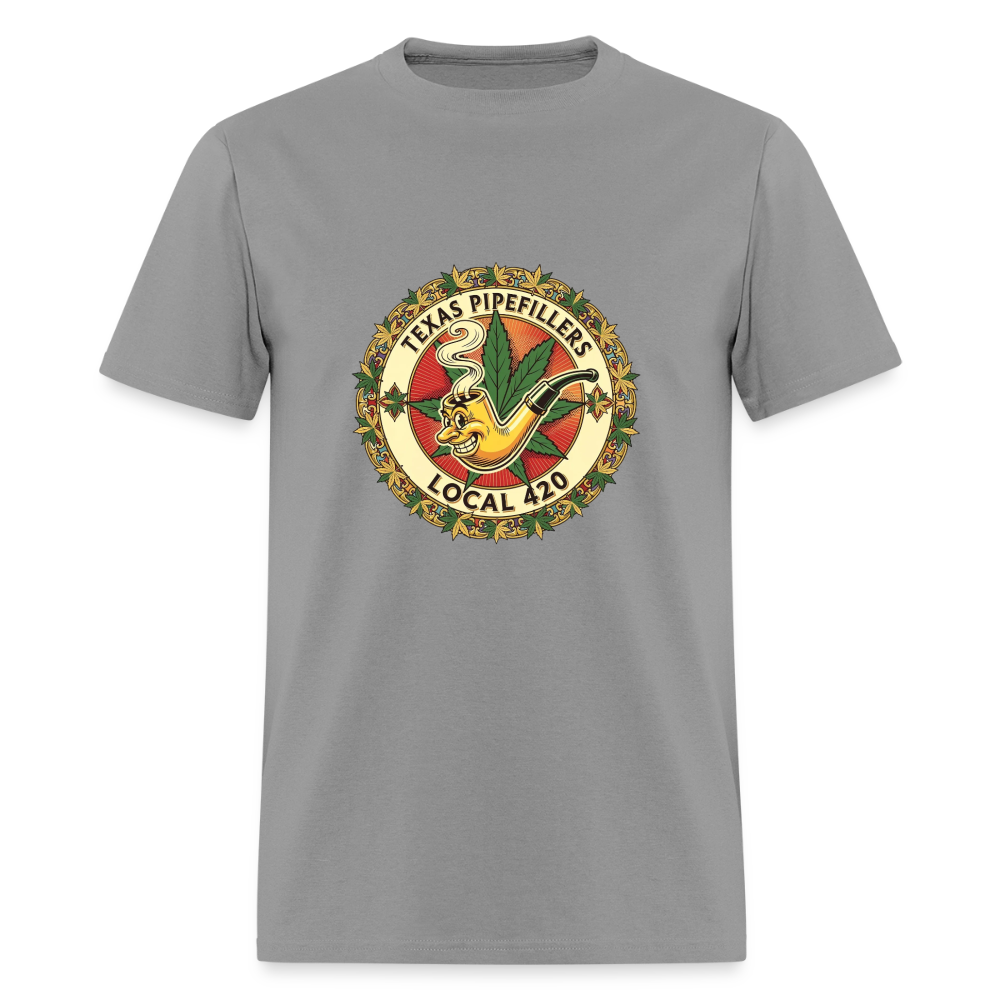 TEXAS PIPEFILLERS LOCAL 420 Men's T-Shirt - rock
