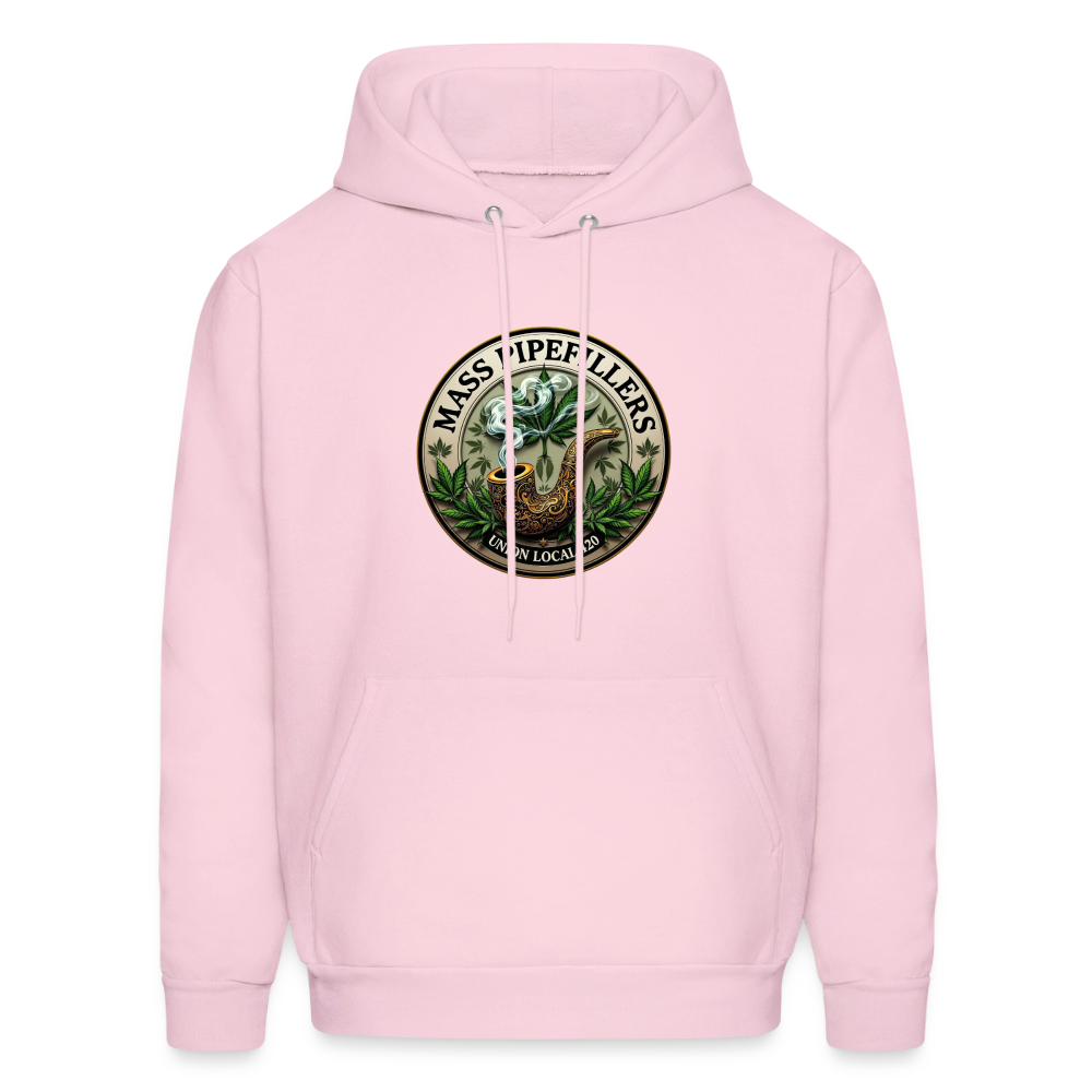MASS PIPEFILLERS LOCAL 420 Men's Hoodie - pale pink